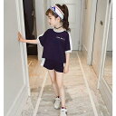 ジャージ キッズ 女子 上下 半袖 春夏 子供服 セットアップ 2点セット Tシャツ パーカー ショートパンツ スポーツウェア 運動着 可愛 シンプルい おしゃ...