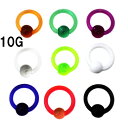 UV ボディピアス アクリル ビーズリング 【10G】★メール便翌日到着300円★