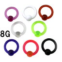 UV ボディピアス アクリル ビーズリング 【8G】★メール便翌日到着300円★
