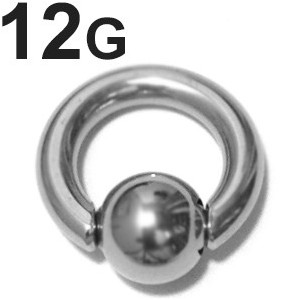 SS ボディピアス サージカルステンレス ビーズリング 【12G】 (8〜22)mm ★メール便翌日到着★ SS ボディピアス サージカルステンレス ビーズリング 【12G】 (8〜22)mm ★メール便翌日到着★