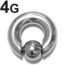 SS ボディピアス サージカルステンレス ビーズリング【 4G】★ (12、14、16、19)mm メール便翌日到着★(4)