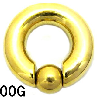 18GP ボディピアス 18金ゴールド ビーズリング 【00G】(16、19)mm ★メール便翌日到着300円★ 18GP ボディピアス 18金ゴールド ビーズリング 【00G】(16、19)mm ★メール便翌日到着300円★