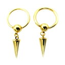 18GP ボディピアス 18金ゴールド コーン付きビーズリング【16G/14G】★メール便翌日到着300円★