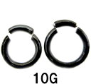 BK ボディピアス ブラックチタン セグメントリング 【10G】★メール便翌日到着300円★