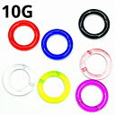 UV ボディピアス アクリル セグメントリング 【10G】★メール便翌日到着300円★