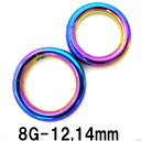 RB ボディピアス レインボーニオビウム セグメント 【8G】★メール便翌日到着300円★