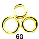 18GP ボディピアス 18金ゴールド セグメントリング【 6G】★メール便翌日到着300円★