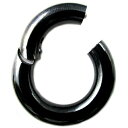 BK ボディピアス ブラックチタン クリッカー 【0G】 (16、18 )mm(★メール便翌日到着★