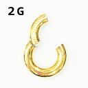 18GP ボディピアス 18金ゴールドクリッカー【2G】(12、14、 16 )mm(★メール便翌日到着★)(4)