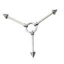 SS ボディピアス サージカルステンレス 変形インダストリアル ★メール便翌日到着300円★