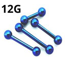 BL ボディピアス ブルーニオビウム ストレートバーベル 【12G】(6〜50)mm ★メール便翌日到着300円★