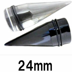 UV ボディピアス アクリル 拡張器 エキスパンダー 【24mm】★メール便翌日到着300円★ UV ボディピアス アクリル 拡張器 エキスパンダー 【24mm】★メール便翌日到着300円★