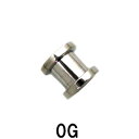 SS ボディピアス サージカルステンレス トンネル 【 0G】★メール便翌日到着300円★