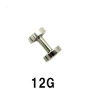 SS ボディピアス サージカルステンレス トンネル 【 12G】★メール便翌日到着300円★