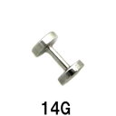 SS ボディピアス サージカルステンレス トンネル 【 14G】★メール便翌日到着300円★(4)