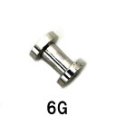 SS ボディピアス サージカルステンレス トンネル 【 6G】★メール便翌日到着300円★