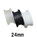 UV ボディピアス アクリル トンネル 【 24mm】★メール便翌日到着300円★