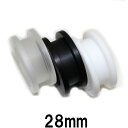 UV ボディピアス アクリル トンネル 【 28mm】★メール便翌日到着300円★