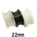 UV ボディピアス アクリル トンネル 【 22mm】★メール便翌日到着300円★
