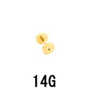 18GP ボディピアス 18金ゴールド トンネル 【 14G】★メール便翌日到着300円★