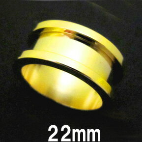 ボディピアス 18Kコーティング トンネル 22mm