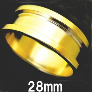 18GP ボディピアス 18金ゴールド トンネル 【 28mm】★メール便翌日到着300円★