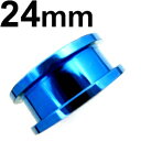 BL ボディピアス ブルーニオビウム トンネル 【 24mm】★メール便翌日到着300円★