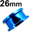 BL ボディピアス ブルーニオビウム トンネル 【 26mm】★メール便翌日到着300円★(4)