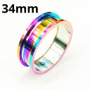 RB ボディピアス レインボーニオビウム トンネル 【 34mm】★メール便翌日到着300円★