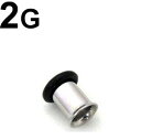 SS ボディピアス サージカルステンレス シングルフレアイヤーレット 【 2G】★メール便翌日到着300円★