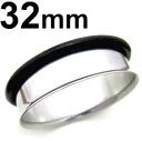 SS ボディピアス サージカルステンレス シングルフレアイヤーレット 【 32mm】★メール便翌日到着300円★
