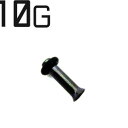 BK ボディピアス ブラックチタン シングルフレアイヤーレット 【 10G】 ★メール便翌日到着300円★