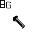 BK ボディピアス ブラックチタン シングルフレアイヤーレット 【 8G】 ★メール便翌日到着300円★