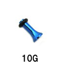 BL ボディピアス ブルーニオビウム シングルフレアイヤーレット 【 10G】★メール便翌日到着300円★