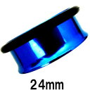 BL ボディピアス ブルーニオビウム シングルフレアイヤーレット 【 24mm】(7,9)mm★メール便翌日到着300円★