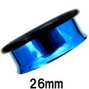 BL ボディピアス ブルーニオビウム シングルフレアイヤーレット 【 26mm】(7,9)mm★メール便翌日到着300円★