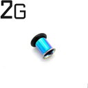 RB ボディピアス レインボーニオビウム シングルフレア イヤーレット 【 2G】★メール便翌日到着300円★