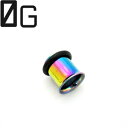 RB ボディピアス レインボーニオビウム シングルフレア イヤーレット 【 0G】(7,9)mm★メール便翌日到着300円★