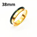 18GP ボディピアス 18金ゴールド シングルフレアイヤーレット 【 38mm】★メール便翌日到着300円★