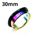 RB ボディピアス レインボーニオビウム シングルフレア イヤーレット 【 30mm】★メール便翌日到着300円★