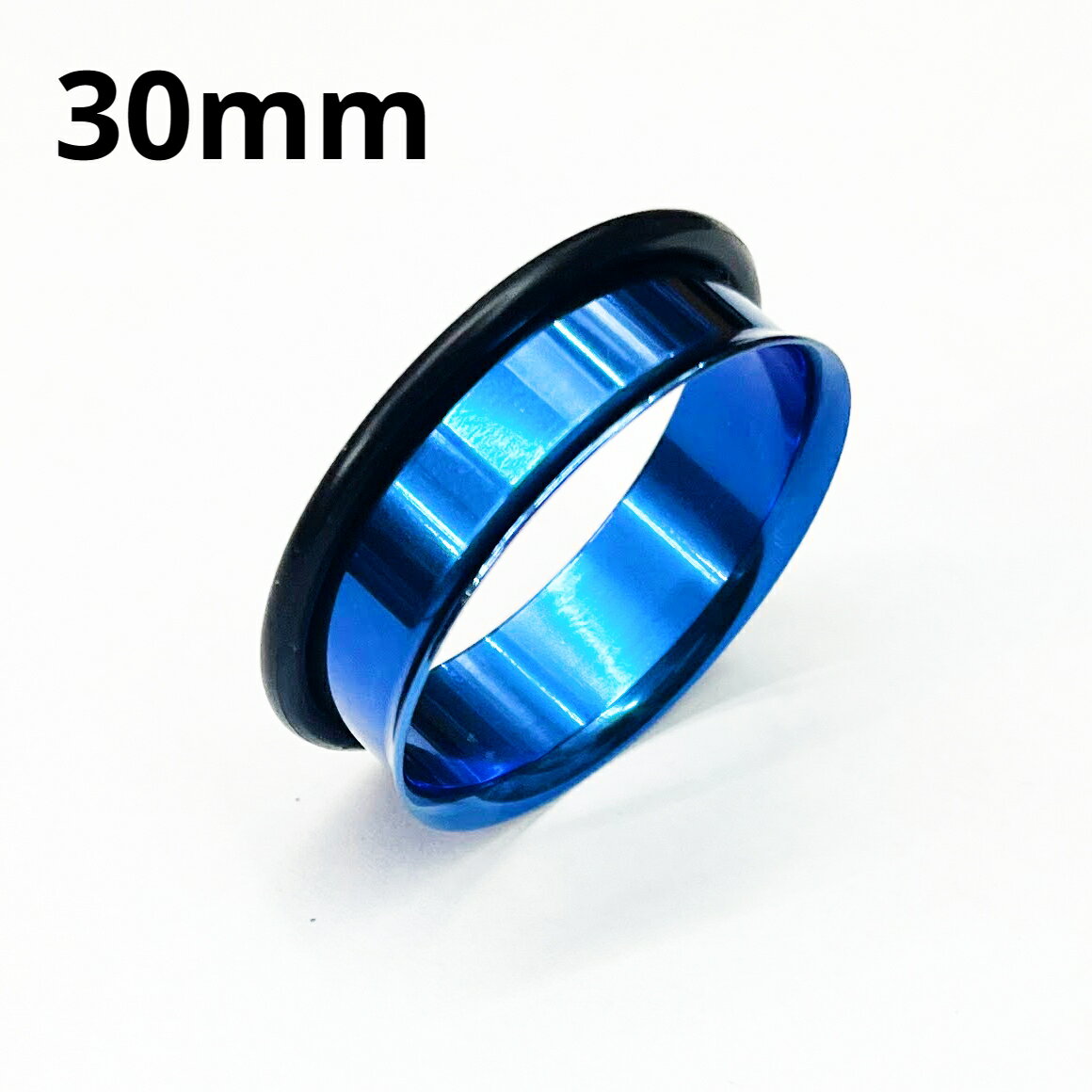 BL ボディピアス ブルーニオビウム シングルフレアイヤーレット 【 30mm】★メール便翌日到着300円★