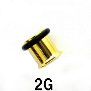 18GP ボディピアス 18金ゴールド シングルフレアイヤーレット 【 2G】★メール便翌日到着300円★