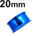 BL ボディピアス ブルーニオビウム ダブルフレアイヤーレット 【 20mm】(7,9)mm★メール便翌日到着300円★