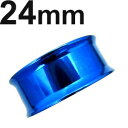 BL ボディピアス ブルーニオビウム ダブルフレアイヤーレット 【 24mm】(7,9)mm★メール便翌日到着300円★