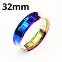 RB ボディピアス レインボーニオビウム ダブルフレア イヤーレット 【32mm】★メール便翌日到着300円★