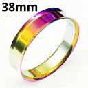 RB ボディピアス レインボーニオビウム ダブルフレア イヤーレット 【38mm】★メール便翌日到着300円★