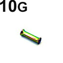RB ボディピアス レインボーニオビウム ダブルフレア イヤーレット 【 10G】★メール便翌日到着300円★