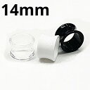 UV ボディピアス アクリル ダブルフレアイヤーレット 【 14mm】★メール便翌日到着300円★
