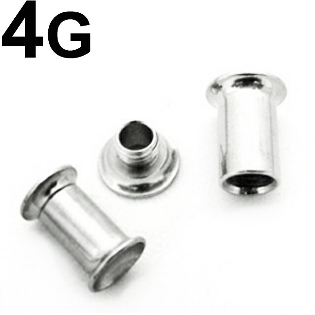 SS ボディピアス サージカルステンレス スクリューイヤーレット 【 4G】★メール便翌日到着300円