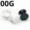 UV ボディピアス アクリル 両面フラットのダブルフレアプラグ 【 00G】★メール便翌日到着300円★